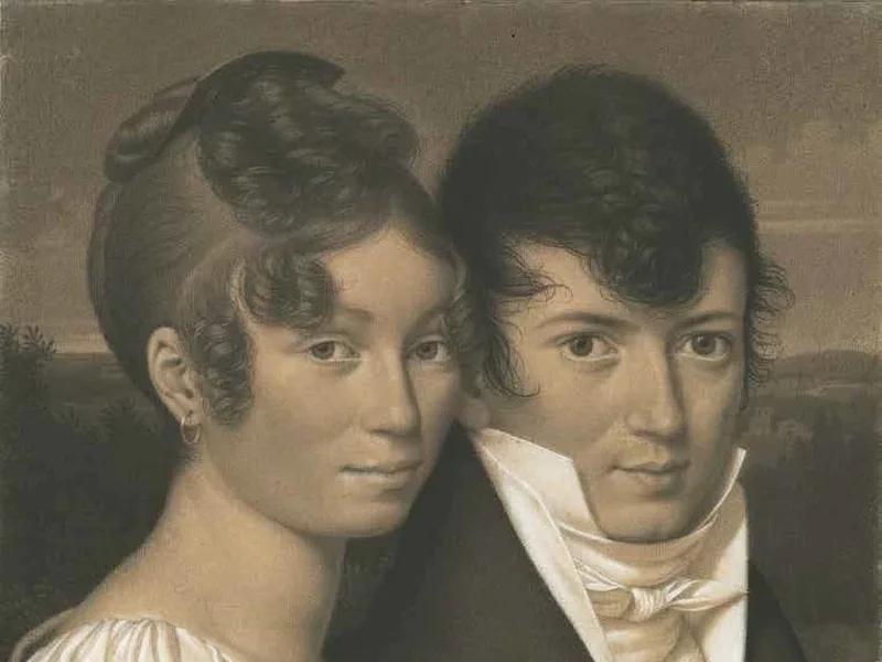 1782-Jean René Méliand - Autoritratto con la moglie